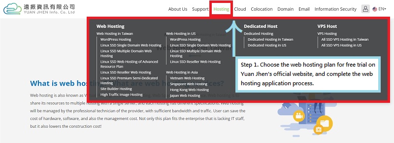 How To Buy WordPress Hosting & Apply For WordPress Hosting Free Trial? | Yuan-Jhen