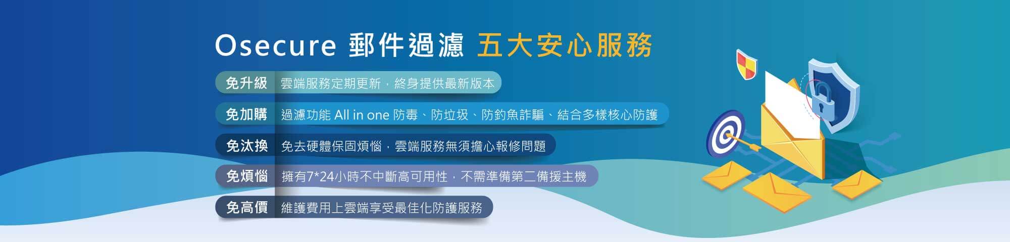 企業信箱Osecure雲端資安服務｜遠振資訊