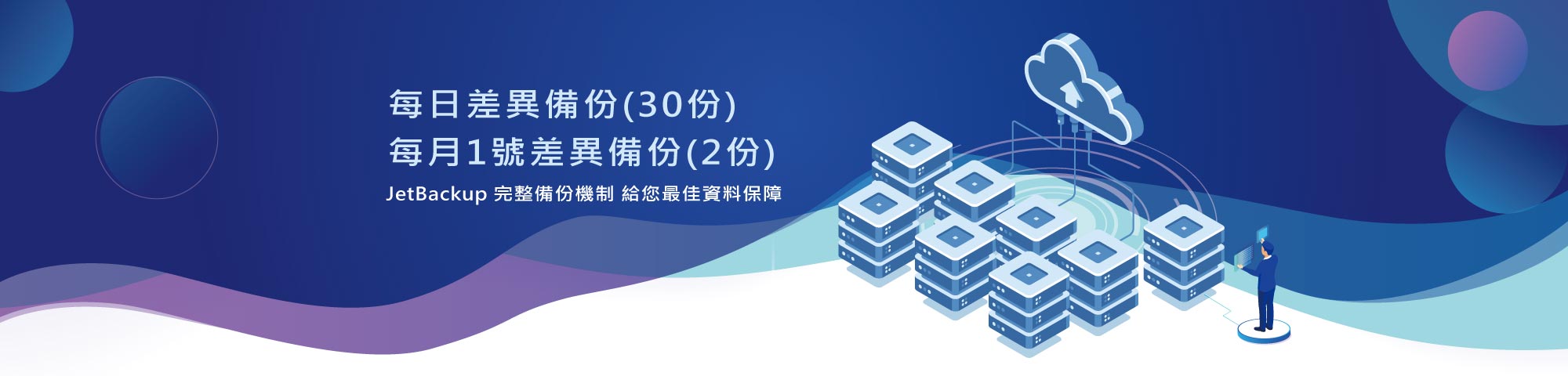 JetBackup 每日差異備份(30份)、每月1號差異備份(2份) ｜遠振資訊｜遠振資訊